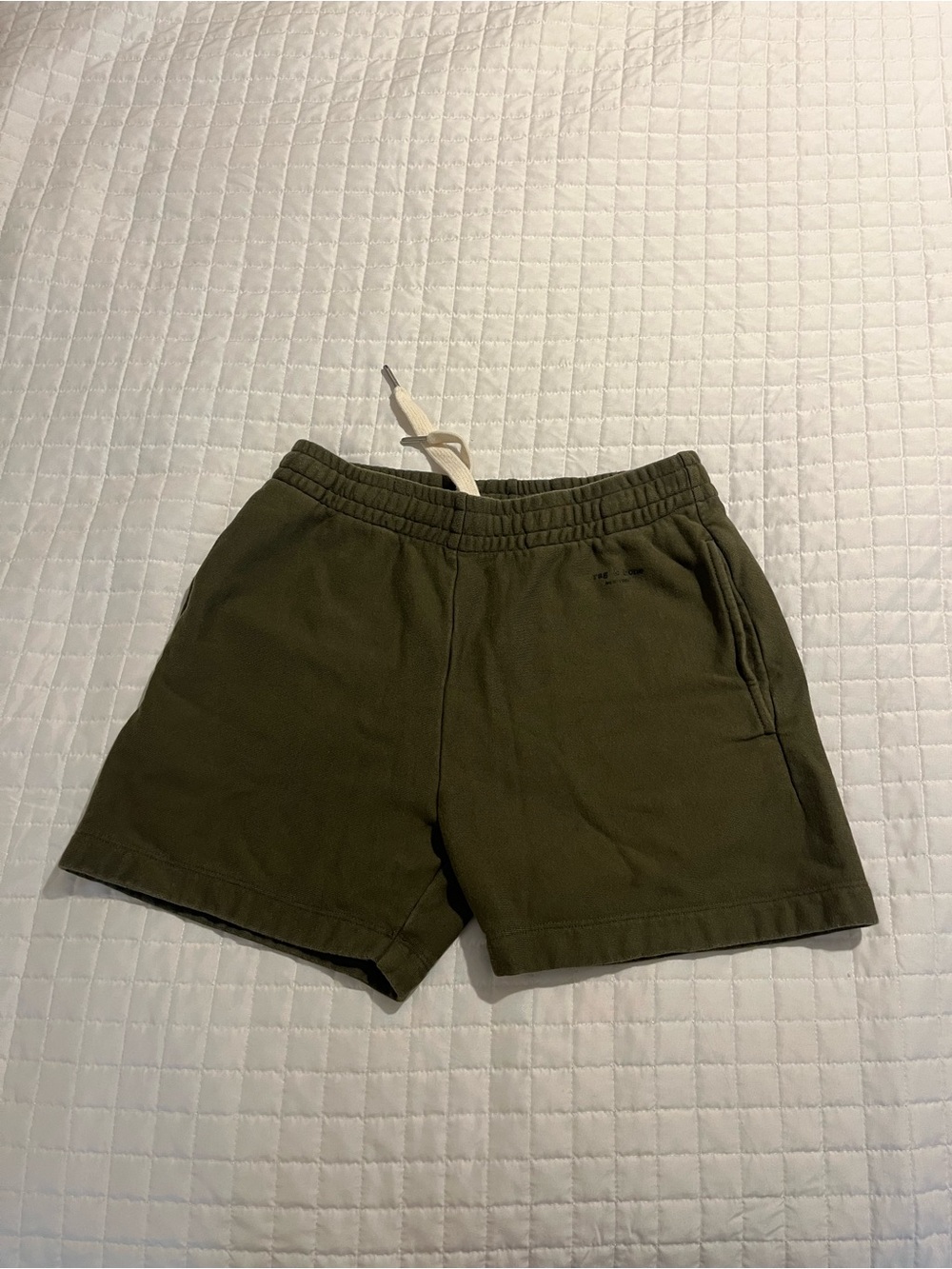 Women’s Rag & Bone Sweat Shorts Olive Green Drawstring Casual
